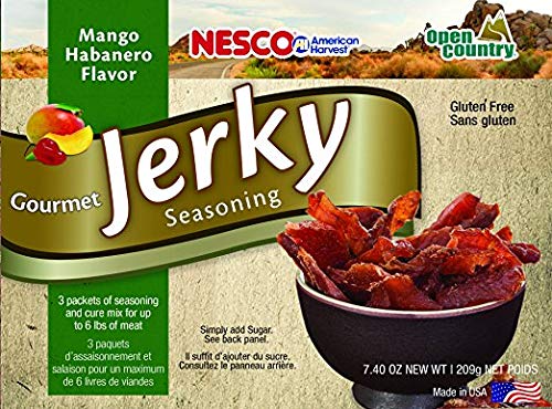 Nesco Bjj-6, Gourmet Jerky Seasoning, Mango Habanero Flavor, 3Count, 7.4 Ounce (Pack Of 1)