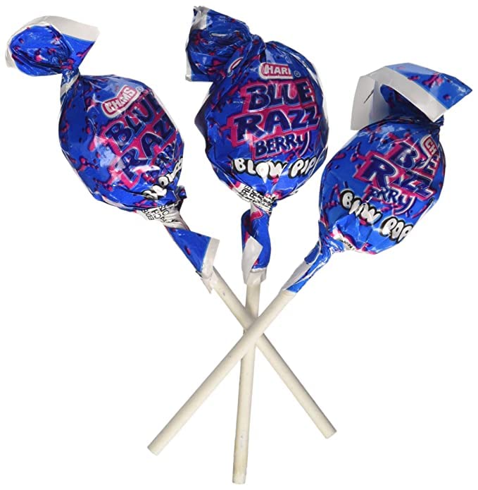Blow Pop Charms Blow Pop Blue Razzberry Lollipop