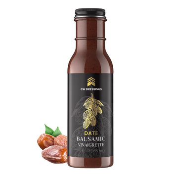 CW Dressings - Award-Winning Date Balsamic Vinaigrette Marinade & Salad Dressing Made w/Deglet Nour Date Syrup, Extra Virgin Oli
