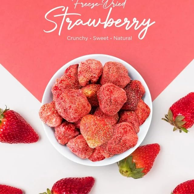 So Natural Freeze Dried Whole Strawberries 0.6 Oz, Non-Gmo, Gluten Free, Vegan, No Preservatives (1)