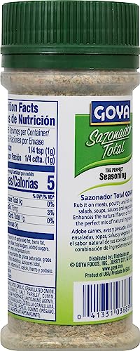 Goya Foods Sazonador Total Seasoning, 5.5 Ounce (Pack Of 24)
