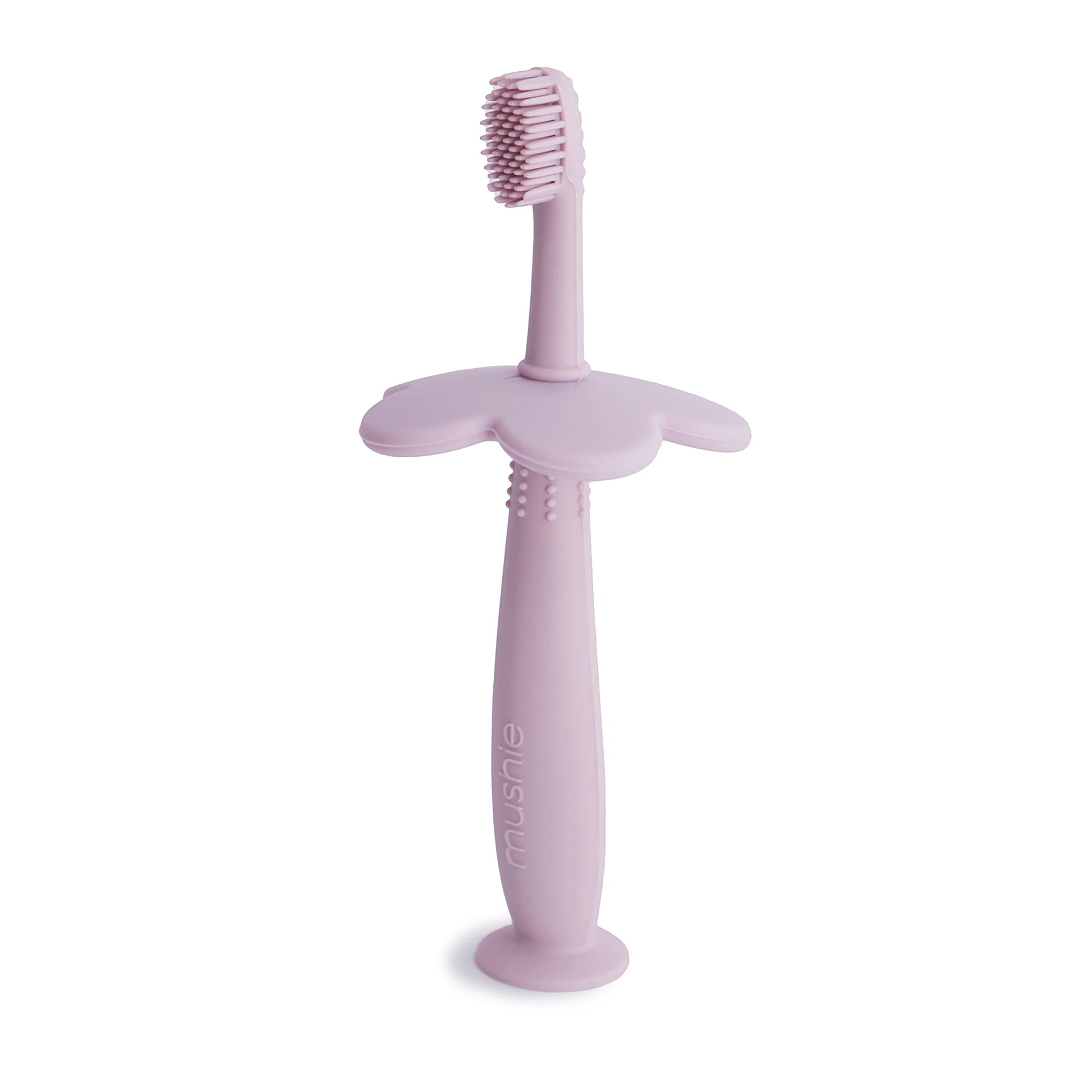 Mushie Flower Toddler Training Toothbrush (Soft Lilac)