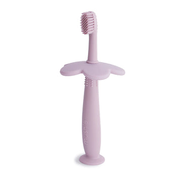 Mushie Flower Toddler Training Toothbrush (Soft Lilac)