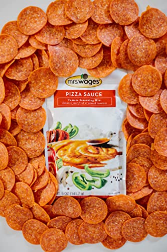 Mrs. Wages Pizza Sauce Canning Mix, Easy-To-Use, Simple Homemade Pizza Sauce, Great Flavor, Easy To Freeze Or Serve Fresh, 5 Oz