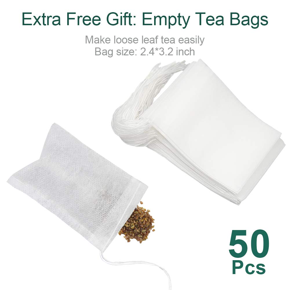 FullChea Himalayan Tartary Buckwheat Tea - Roasted Black Loose Leaf - Caffeine Free - 8oz / 226g - NON-GMO - Gluten Free - 100% Natural