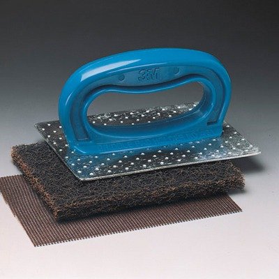 3M Scotch-Brite 461 Griddle Pad Holder, Griddle Polishing Pad 46 And Griddle Screen 200, Blue, 1/Pk