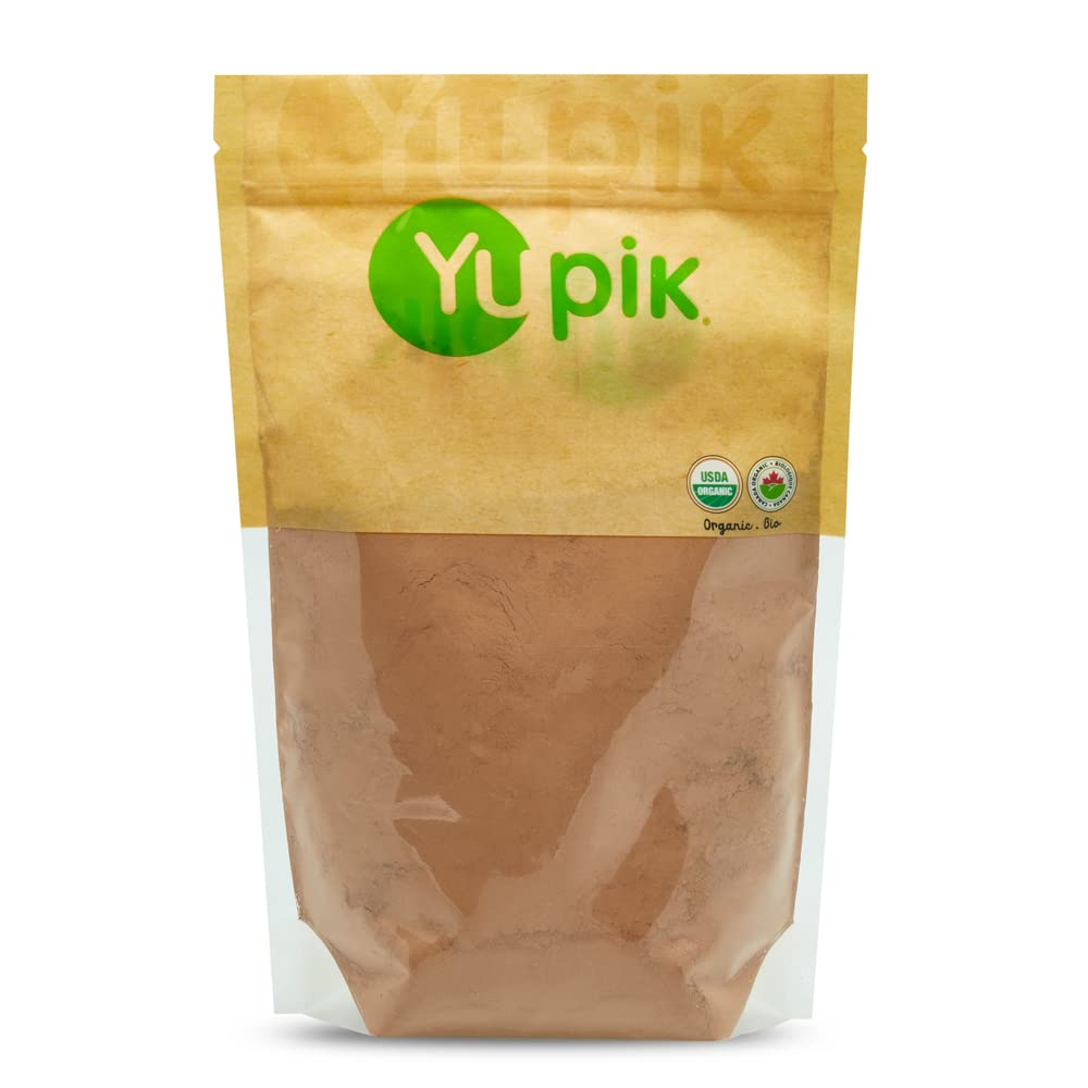 Yupik Organic Unsweetened Cocoa Powder, 2.2 lb (35.2 oz), Gluten-Free, GMO-Free, Vegan, Kosher, No Sugar Added, No Additives, Na