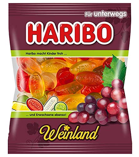 4X Haribo Weinland Each Bag 200G (German Import)