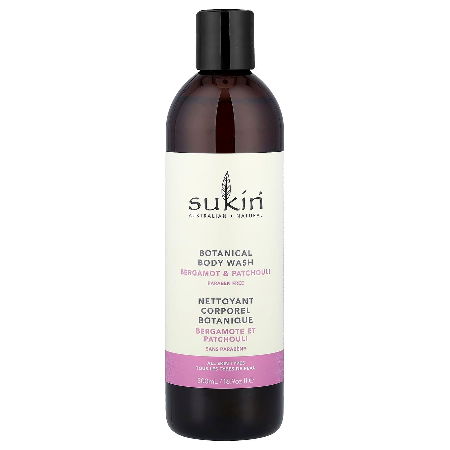 Sukin Bergamot & Patchouli Botanical Body Wash, 500 Ml