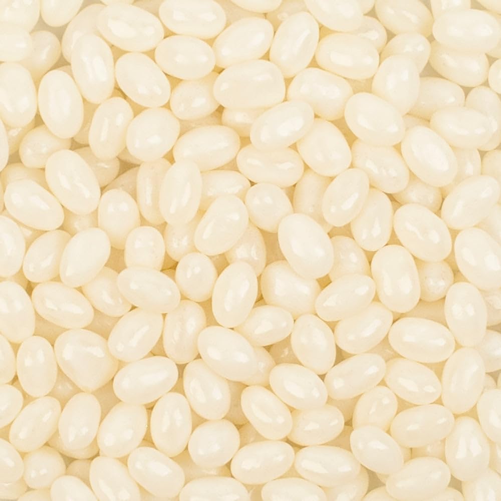 1.5lb White Jelly Beans Candy - Coconut (approximately 600 Pcs)