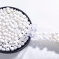 White Sprinkles,Heart-Shaped Cake Sprinkles 130G 4.6Oz Cookie Sprinkles,Sugar Pearl, Edible Candy Pearls For Cake Cupcake Decora