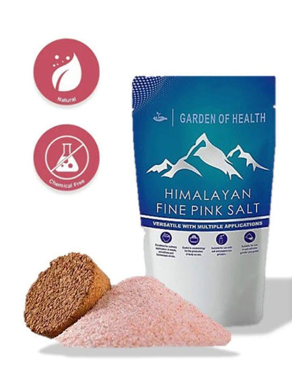 GARDEN OF HEALTH Himalayan Fine Pink Salt, 1 lb, Coarse Salts Pure and Nutrient-Rich, Pack of 1