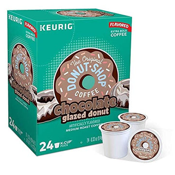 Keurig Coffee Pods K-Cups 16 / 18 / 22 / 24 Count Capsules All Brands / Flavors (24 Pods Donut Shop - Chocolate Glazed Donut)