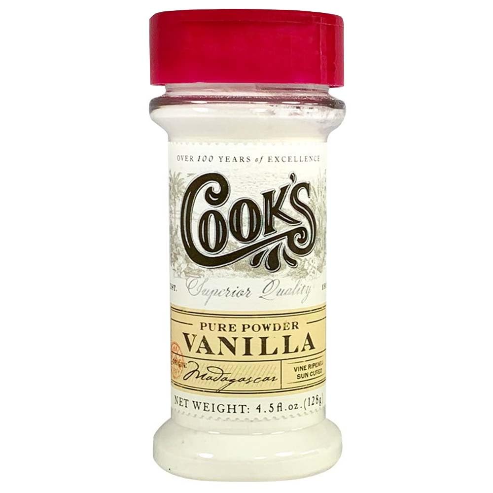 Cooks, Pure Vanilla Powder, Worlds Finest Gourmet Fresh Premium Vanilla, 4.5 Oz