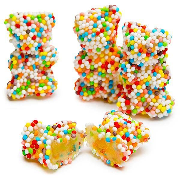 FirstChoiceCandy Gummy Bears, Crispy Crunchy Rainbow, 2.2 LB, Multicolor