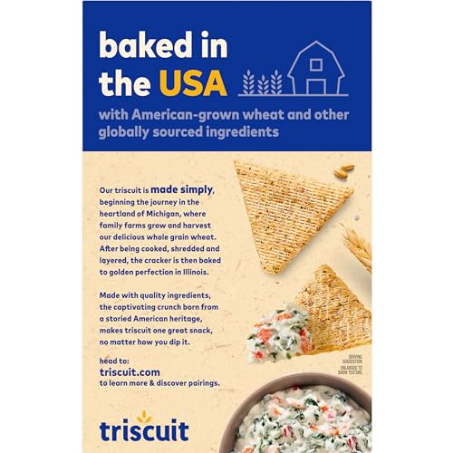 Triscuit Thin Crisps Sour Cream & Onion Whole Grain Wheat Crackers, Lunch Snacks, Bulk Snack Crackers, 6-7.1 oz Boxes