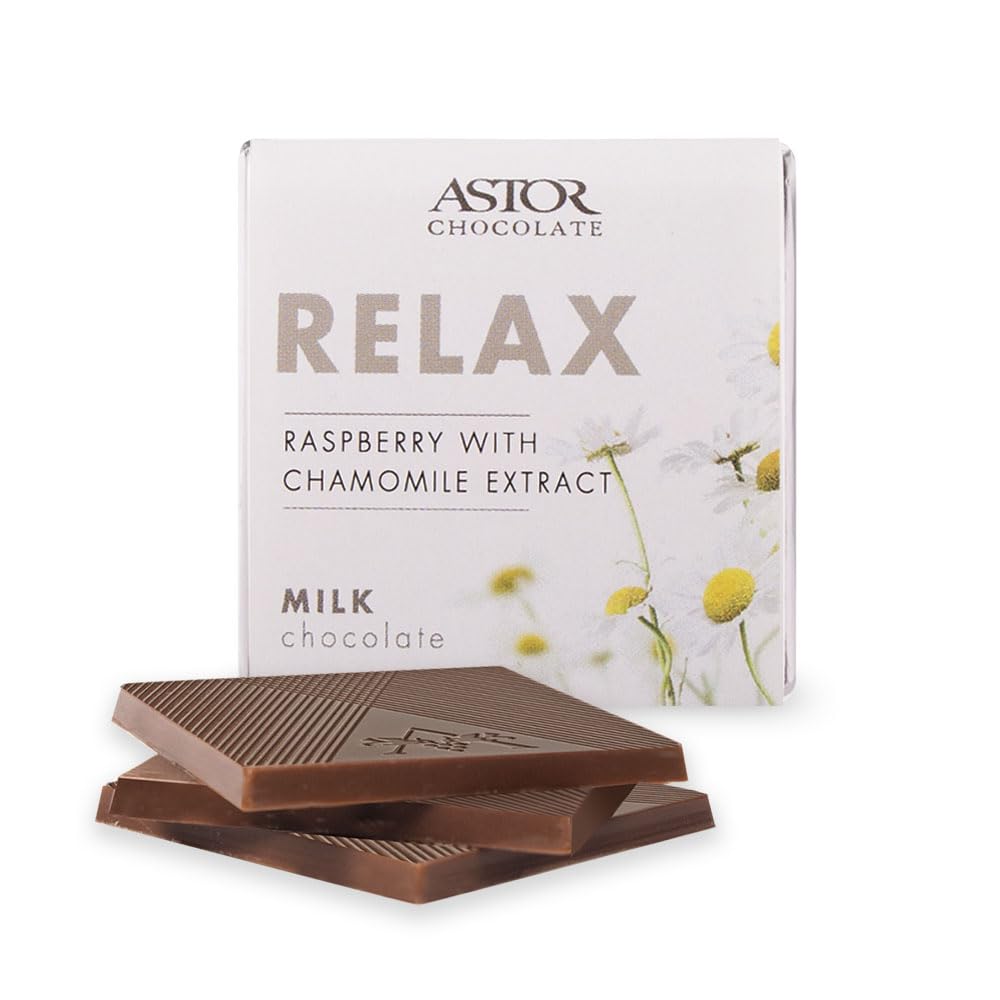 ASTOR Chocolate Relax Gift Set | 18pc Belgian Chocolate Squares | 0.33oz Each | Kosher Snack