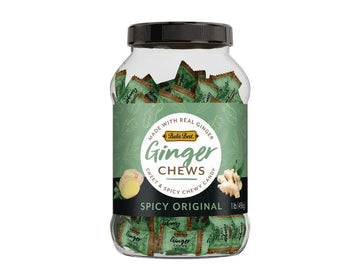 Bali'S Best Ginger Chews - Spicy Original Flavor (1Lb Jar) 100% Real Ginger & Natural Flavors, Sweet Spicy Chewy Ginger Candies,