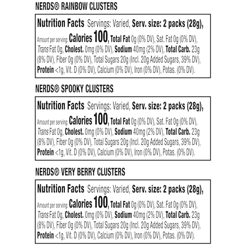 Nerds Clusters Variety Mix 28ct