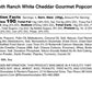 Ren  Es Smooth Ranch White Cheddar  Gourmet Popcorn - Wisconsin White Cheddar Cheese, Rich Creamy Classic Buttermilk Recipe, Per