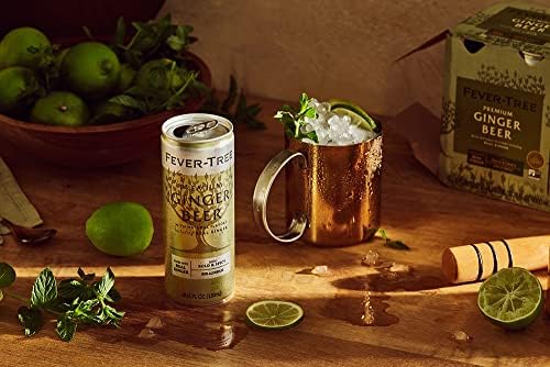 Fever-Tree Ginger malt-inspired - Premium Mixer - Naturally Sourced Ingredients - 8.45 fl oz (Pack of 4)