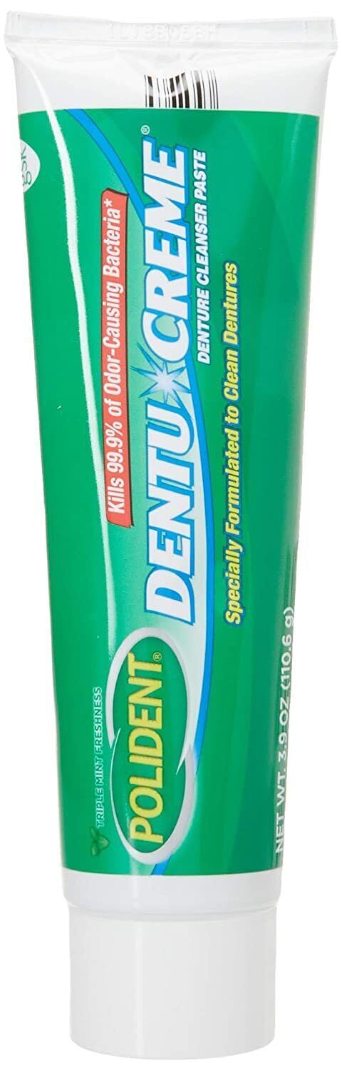 Polident Dentu-Creme Denture Cleaner - 3.9 Oz, Pack Of 5