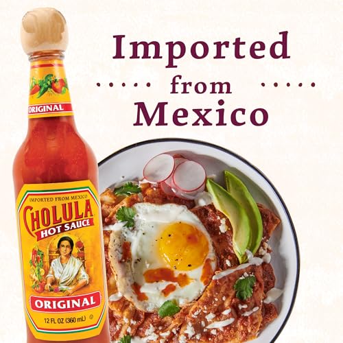 Cholula Hot Sauce Multipack, Original, Product of Mexico, Gift Set Includes Three 12 Fl Oz Bottles, Blend of Arbol & Piquin Pepp