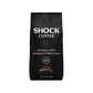 Shock Coffee Naturally Bold Medium Dark Roast Ground Coffee, Extra High Caffeine, 8 Ounce