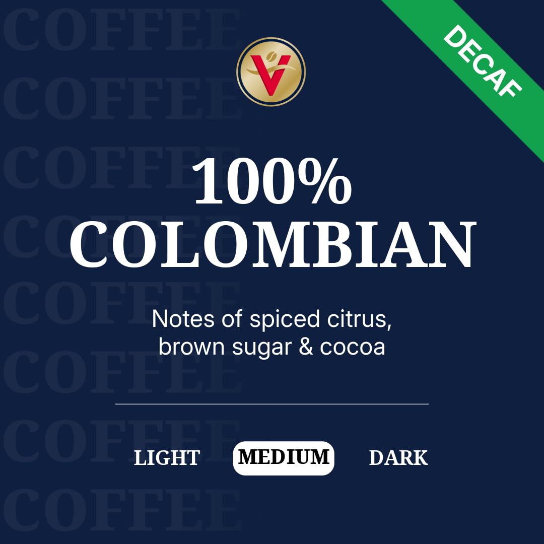 Victor Allens Coffee Decaf Medium Roast Coffee Pods, 80 Count, Single Serve for Keurig, Brown, Model FG017186
