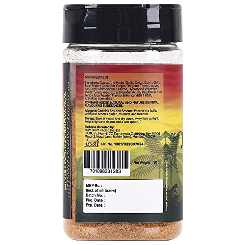 Urban Platter Jamaican Jerk Seasoning Shaker Jar, 80G (Spicy And Smoky Seasoning, Ideal For Marination For Bbq, Sprinkle Over Fr