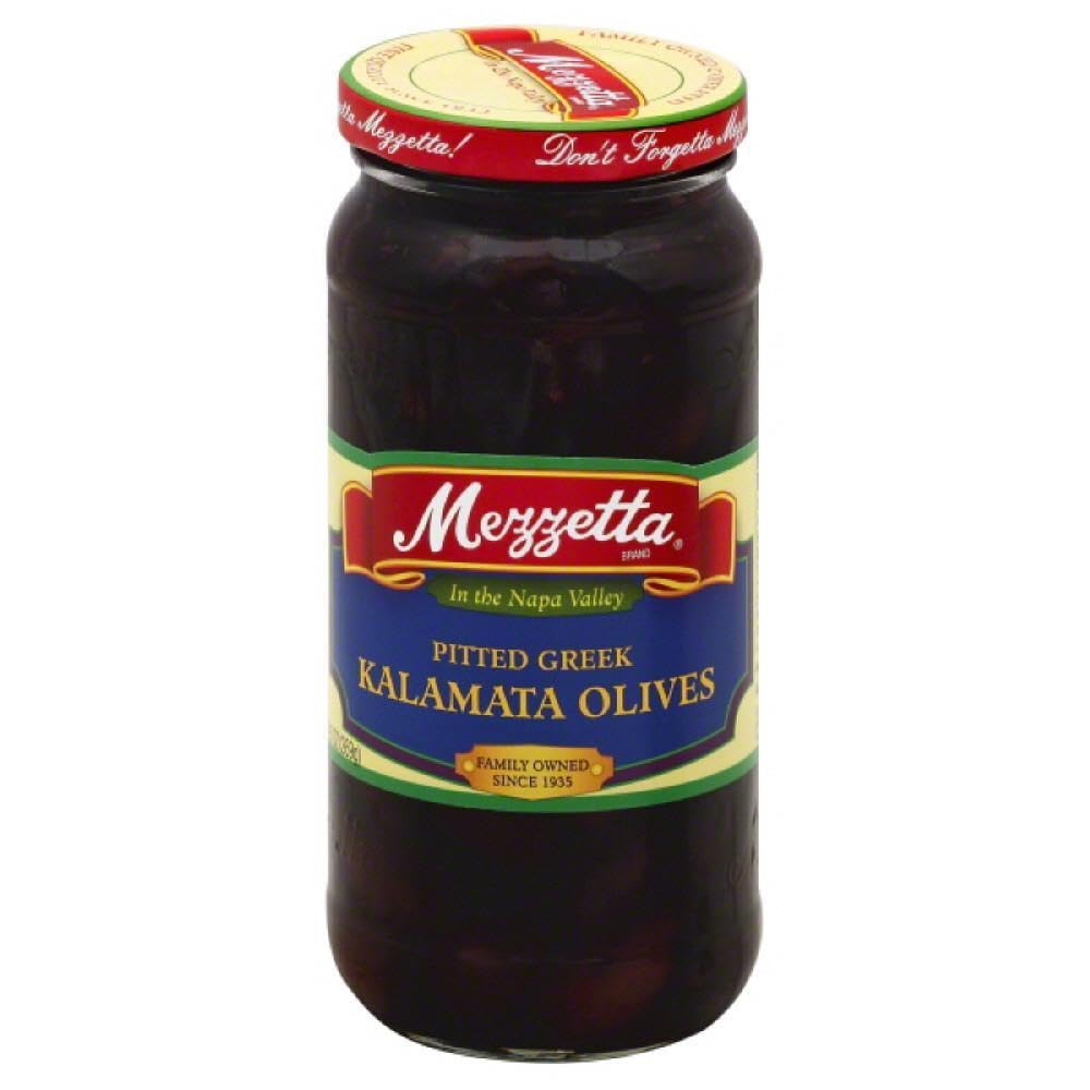 Mezzetta Kalamata Olives, Pitted, 9.5 Ounce, Pack of 1, KTS-1537