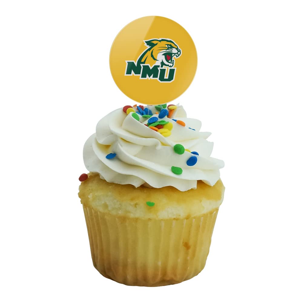 Northern Michigan Secondary Logo Cupcake Picks Toppers Decoration Set Of 6
