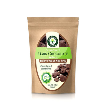 Good Balance Health Dark Chocolate Wafers, Semi Sweet, Dairy Free, Soy Free, Melting Chocolate For Deserts, Baking, Fondue, Dipp