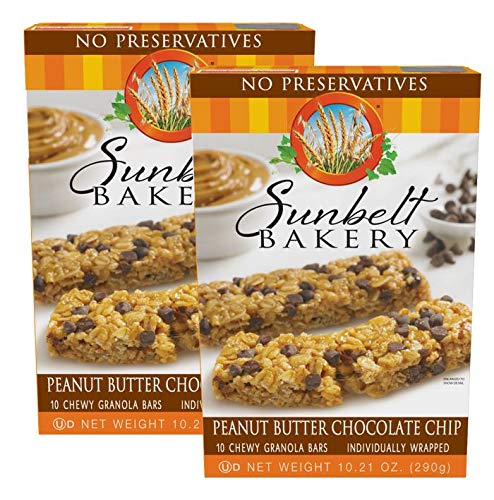 Sunbelt Bakery Peanut Butter Chocolate Chip Chewy Granola Bars, 20 Count, 24.6 cm x 9.3 cm x 26.1 cm
