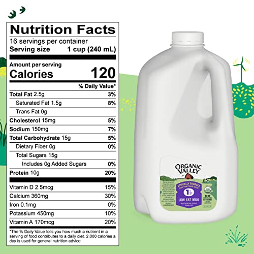 Organic Valley, Organic 1% Milk, 128 oz (Gallon)