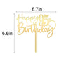 Happy 95Th Birthday Cake Topper - Mirrored Gold Acrylic, Durable Party Cake Decoration