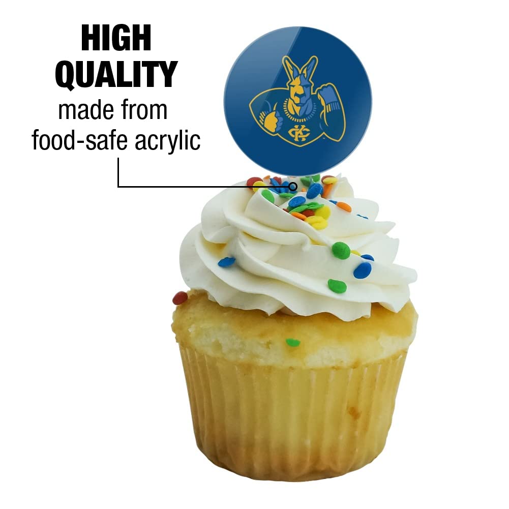 University Of Missouri - Kansas City Primary Logo Cupcake Picks Toppers Decoration Set Of 6