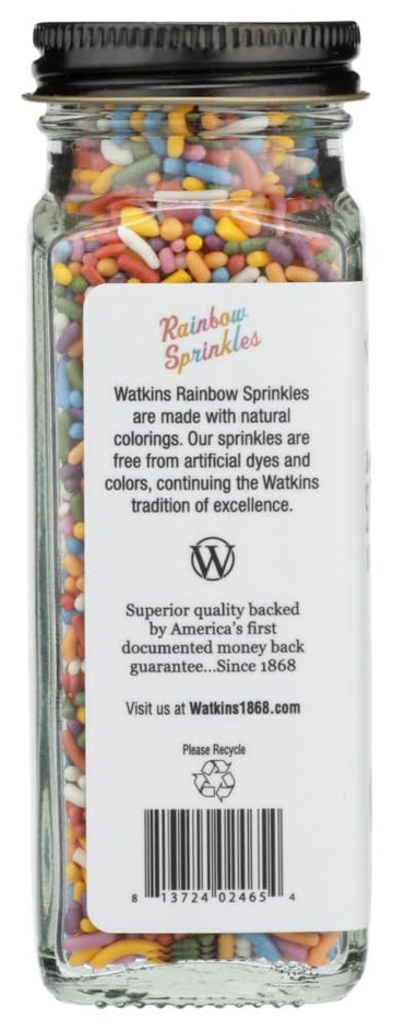 Watkins Rainbow Decorating Sprinkles, 3.4 Ounce Jar, 3-Pack