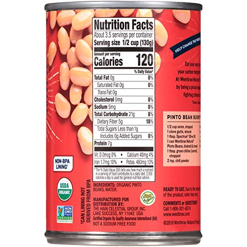 Westbrae Foods Organic Pinto Beans - Case Of 12 - 15 Oz(D0102H5Wmbj)