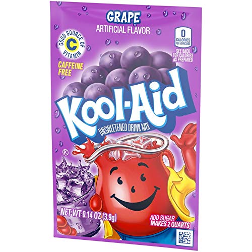 Kool-Aid Soft Drink Mix G , Caffeine Free, Unsweetened, 0.14 Oz, Pack of 12, Multicolor