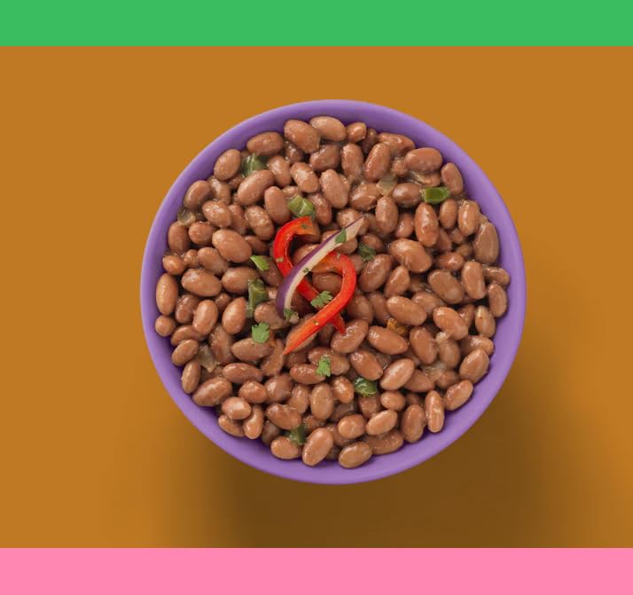 Fillo'S Puerto Rican Pink Beans, Ready To Eat Sofrito Beans, 10 Oz Pk Of 6, Gluten-Free, Preservative-Free, Microwavable Meals,