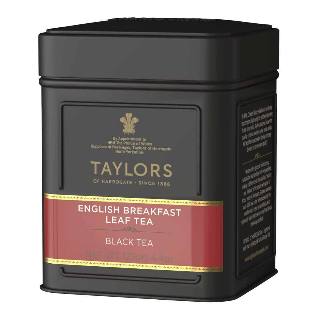 Taylors of Harrogate English Breakfast Tea, 4.41 Ounce, Black, Model 5314