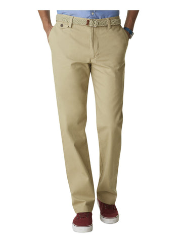 Dockers Mens Relaxed Fit Comfort Khaki Pants - Pleated, British Khaki (Stretch), 38W X 32L