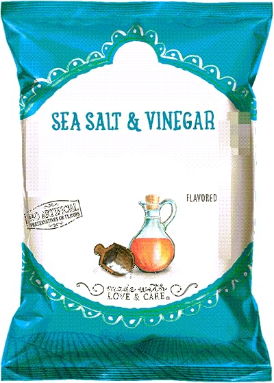 Salt & Vinegar Kettle Cooked Potato Chips, 1.375 Ounce Bags (8 Ct)