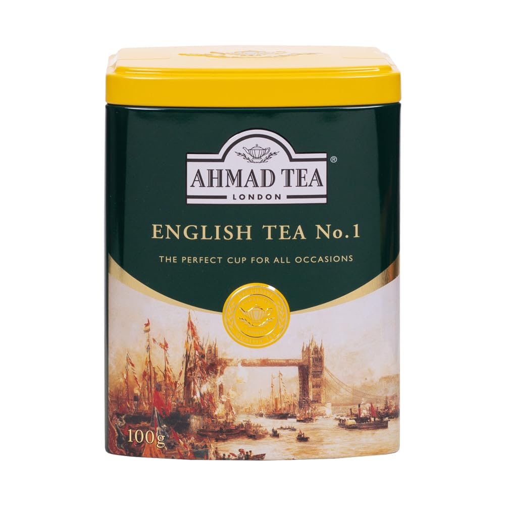 Ahmad Tea Caddy Gift Tin, English Scene, 100 Gram, English Tea No.1