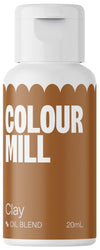 Colour Mill Oil-Based Food Coloring, 20 Milliliters Clay