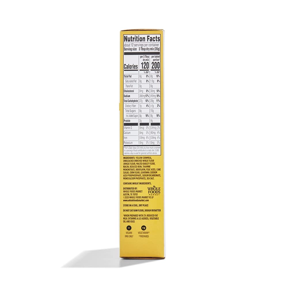 365 by Whole Foods Market Cornbread & Muffin Mix, 15 Ounce, Perfect for Baking, Pack of 1