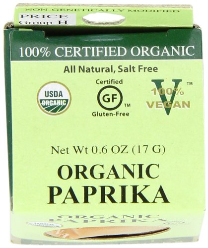 Spicely Organic Paprika, 0.6 Ounce (Pack Of 6)