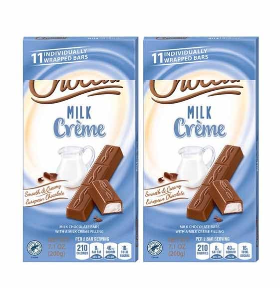 Milk Chocolate Creme Filled Choceur Bars, Gift Snacking Snack Treat Dessert Food - 2 7Oz Pack