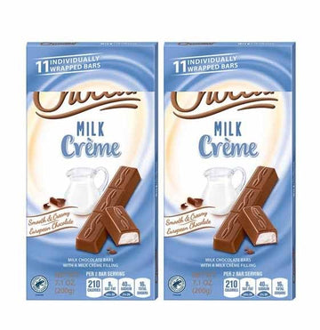 Milk Chocolate Creme Filled Choceur Bars, Gift Snacking Snack Treat Dessert Food - 2 7Oz Pack